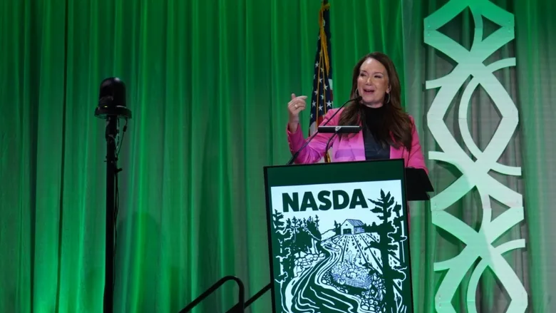 Brooke Rollins speaking at NASDA Annual Meeting