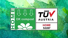 compostable card TUV OK Home Compost certification