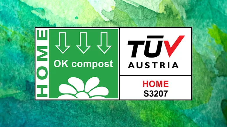 compostable card TUV OK Home Compost certification