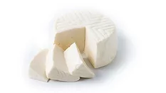 wheel of soft fresh RTE cheese