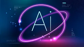 graphic art of text that says AI