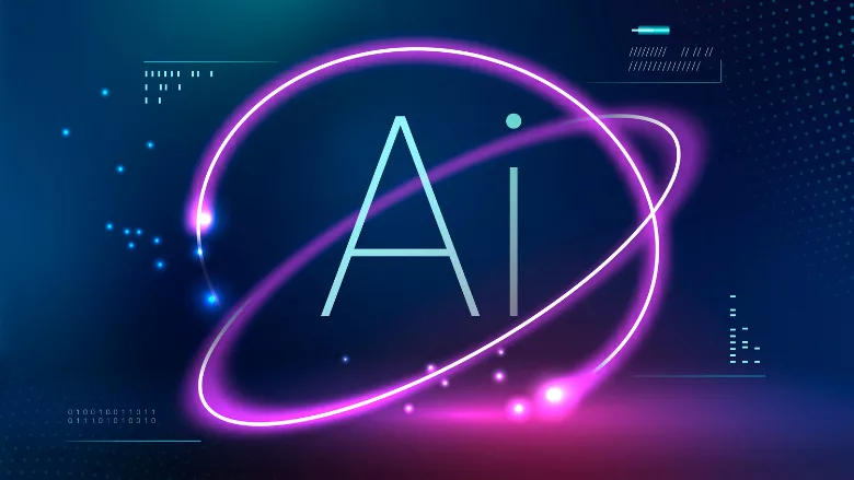 graphic art of text that says AI