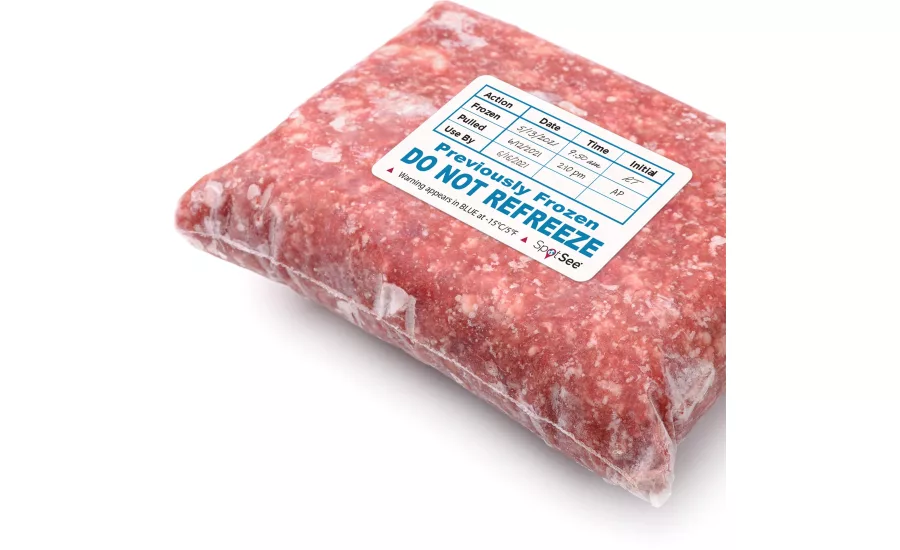 SpotSee Do Not Refreeze Label