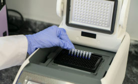 genomic analysis equipment in use