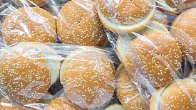 packaged sesame seed buns