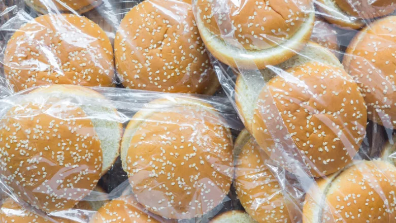 packaged sesame seed buns
