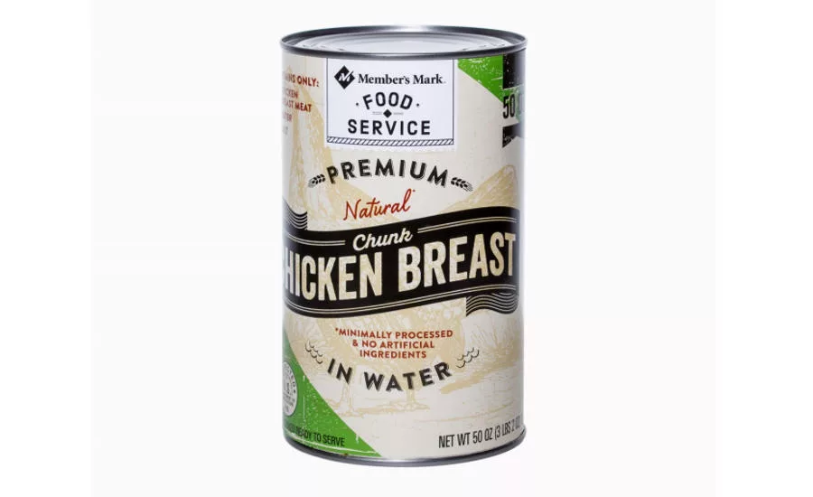 Canned chicken