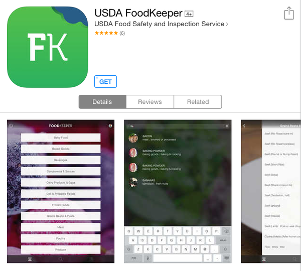 USDA’s FoodKeeper App to Help Consumers Waste Less Food, Avoid