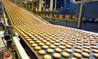 cookies on a conveyor