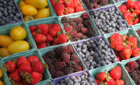 produce, fruits, raspberries
