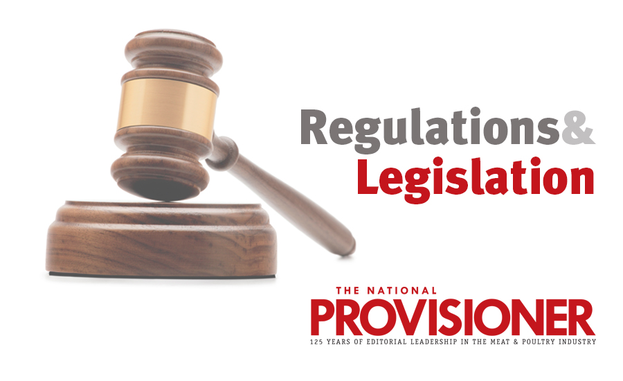 The National Provisioner's Regulations and Legislation