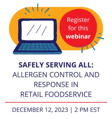 allergen control and response in retail foodservice webinar