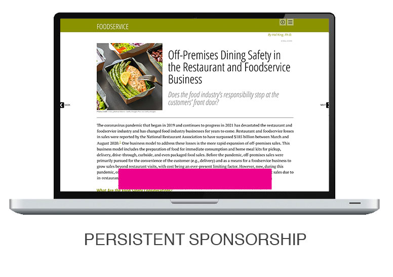 eMagazine Persistent Sponsorships
